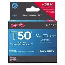 1/4″ Arrow T-50 Staples