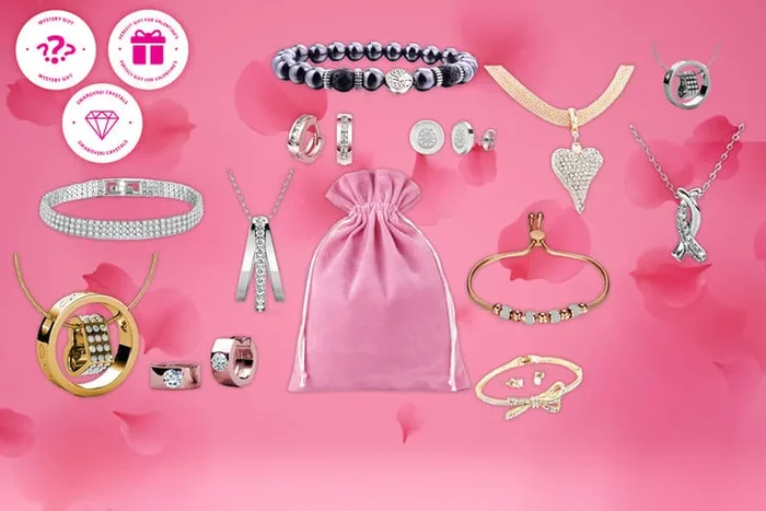 12-Piece Sterling Silver Jewellery Gift Set with Swarovski Crystals – Valentine’s Day Bundle
