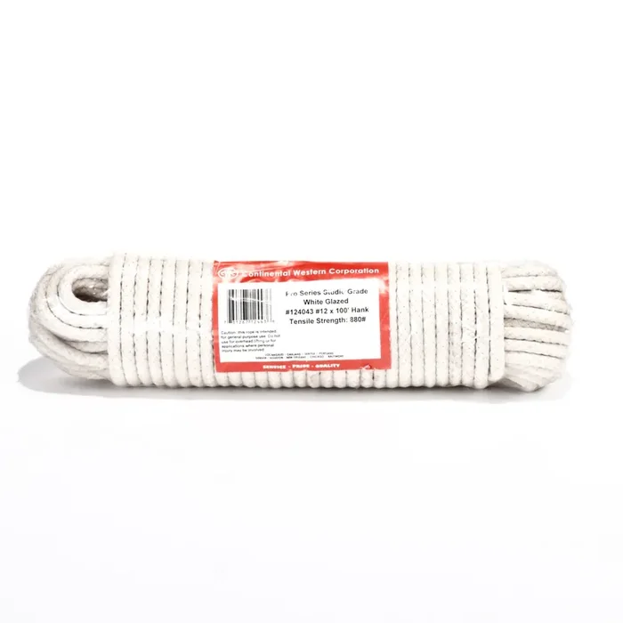 12 White Sash Cord, 3/8″ x 100‘