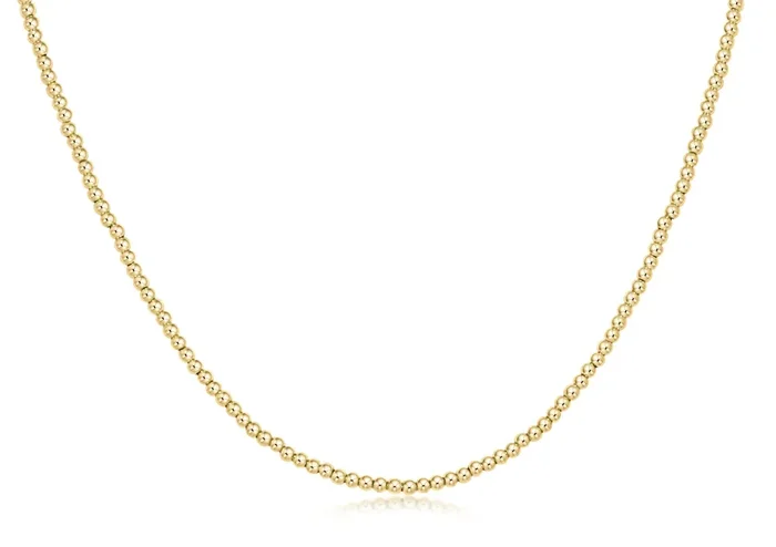 15″ Choker Classic Gold 2mm Bead