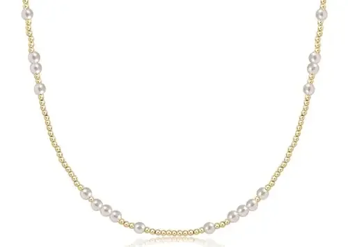 15″ choker hope unwritten 4mm – Pearl