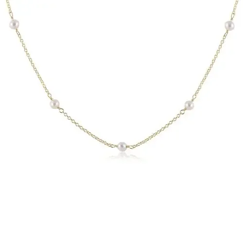 15″ Choker Pearl Simplicity Chain – enewton