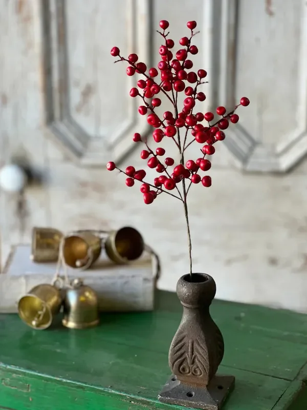 18″ Ruby Rushberry Spray