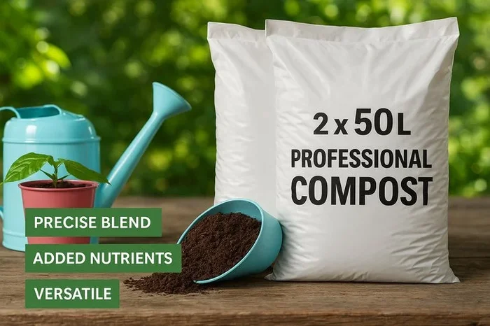 2 x 50L Premium Professional Compost