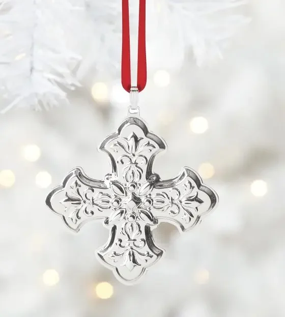 2025 Annual Christmas Cross Sterling Silver Ornament, 55th Edition – Reed & Barton