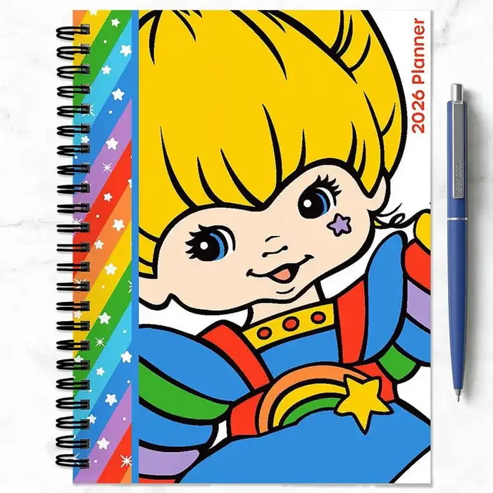 2026 Rainbow Brite Medium Weekly Monthly Planner Colorful Diary Datebook Organizer 6.5″ x 8″