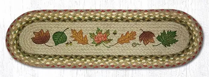 27″ Fall Leaves Jute Stair Tread