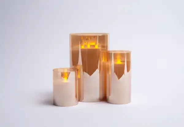3×4 • Flameless LED Candle in Gold