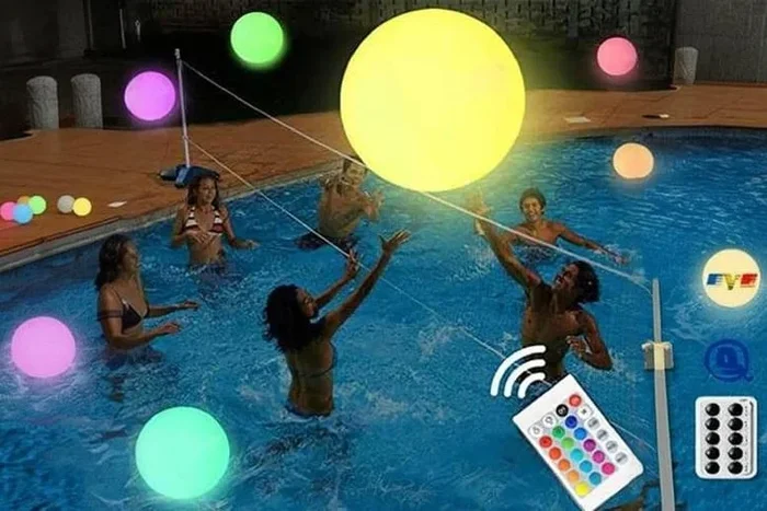 40cm LED Glowing Beach Ball for Parties – Waterproof & Durable