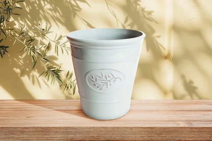 40cm Olive Green Planter Pot – Durable, Weather-Resistant, Mediterranean Style