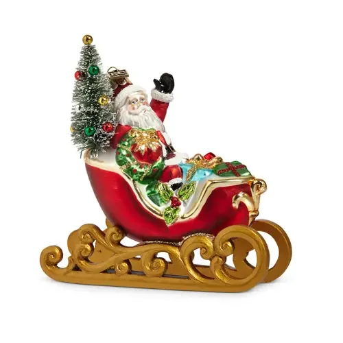 5.25″ Sleigh Ride Ornament by Eric Cortina