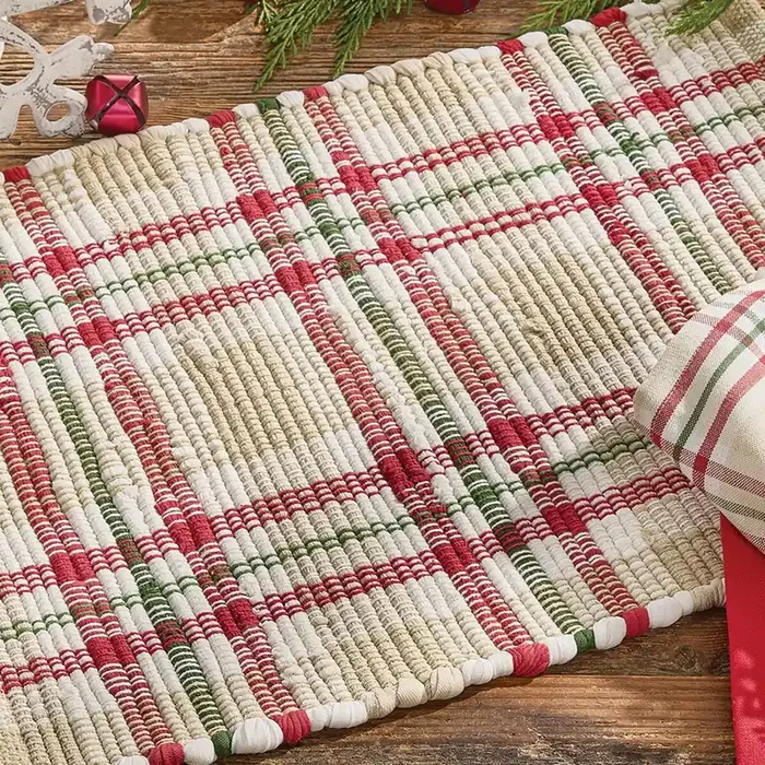 54″ Cozy Christmas Chindi Table Runner