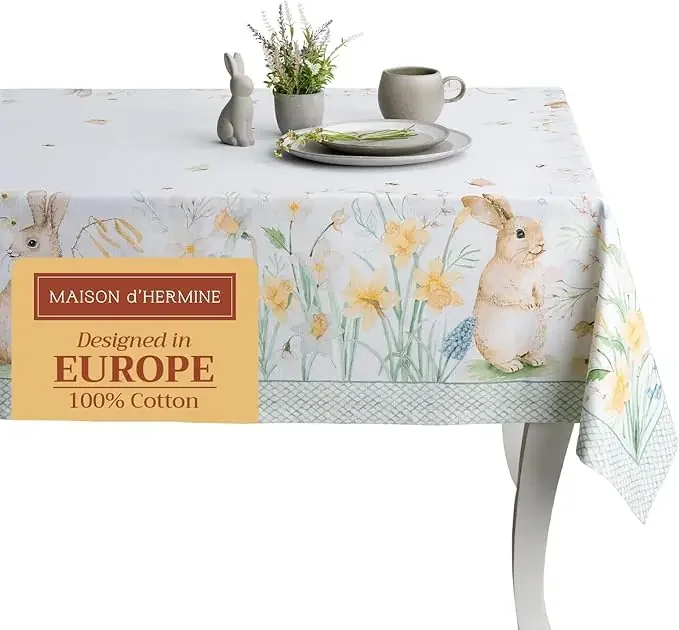54″ Square Tablecloth – Easter Dew