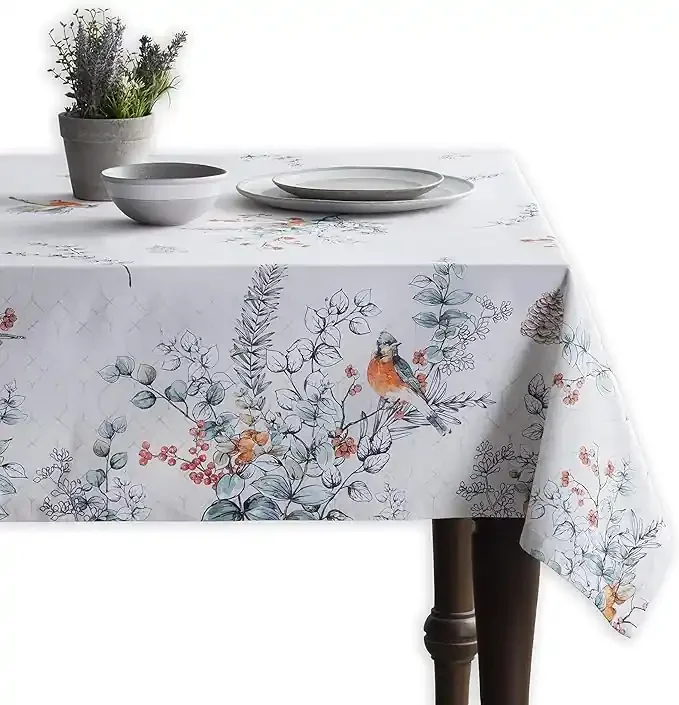 54″ Square Tablecloth – Whitish Shabby Chique