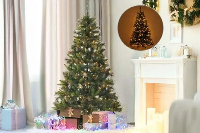 5FT Pre-Lit Christmas Tree with Metal Stand