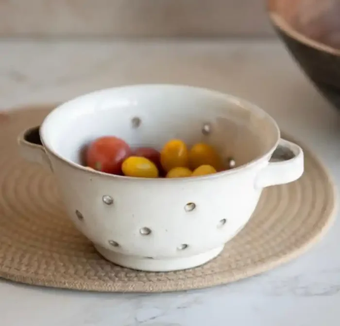 7″ Cream Colander