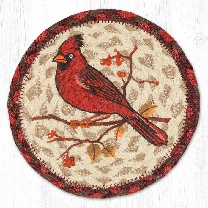 7″ Jute Wildlife Cardinal