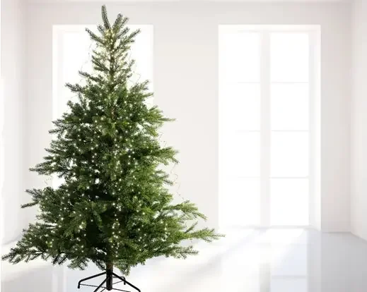 8‘ LED Tree Cascade Micro Lights Green Wire