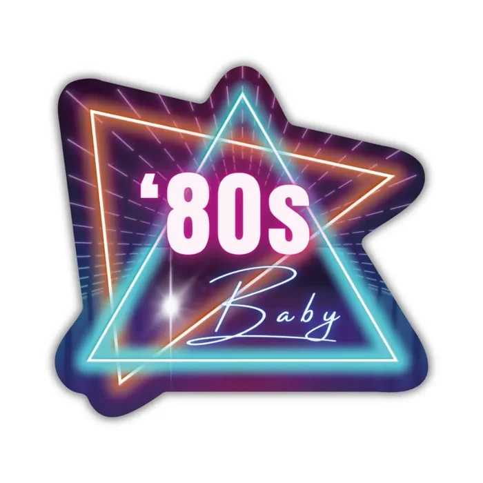 80‘s Baby Retro Vinyl Die Cut Sticker Pop Culture