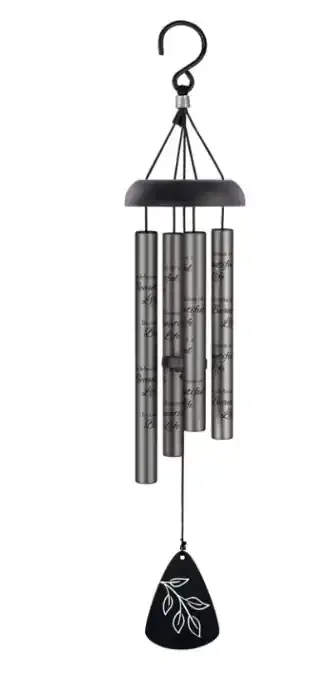 “Beautiful Life” 21″ Charcoal Sonnet Chime