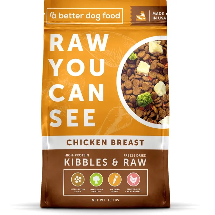 A Better Dog Food Chicken – Raw You Can See 3 lbs