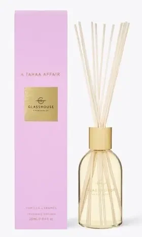 A Tahaa Affair 8.4 fl. oz. Fragrance Reed Diffuser – Glasshouse Fragrances
