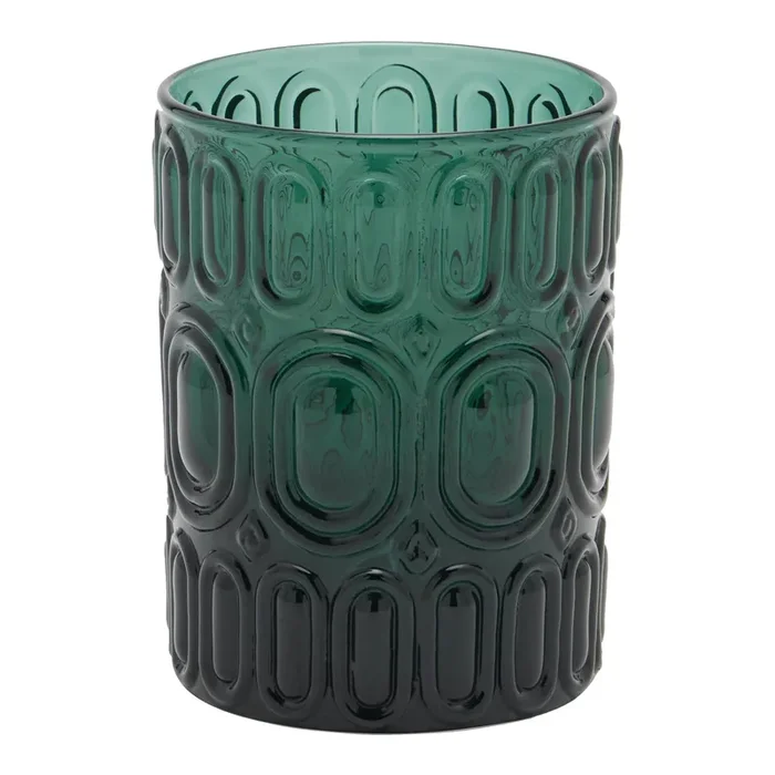 Aaron Smokey Green Tumbler Glasses Set/6