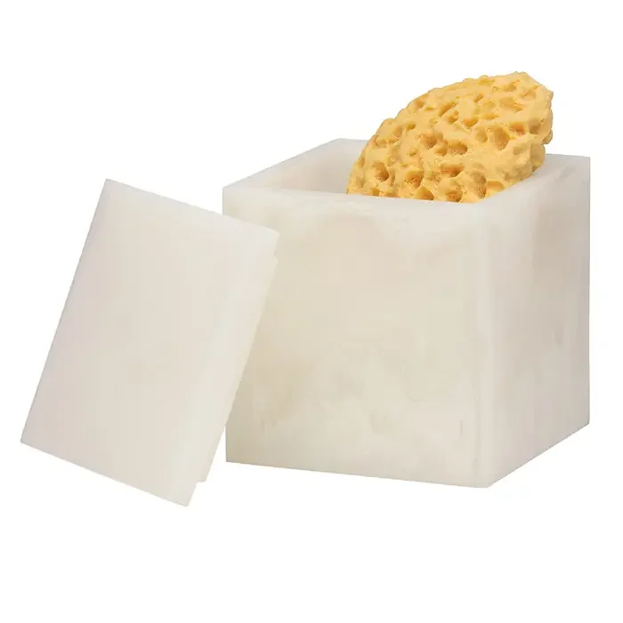 Abiko Translucent Cast Resin Canister (Pearl White)