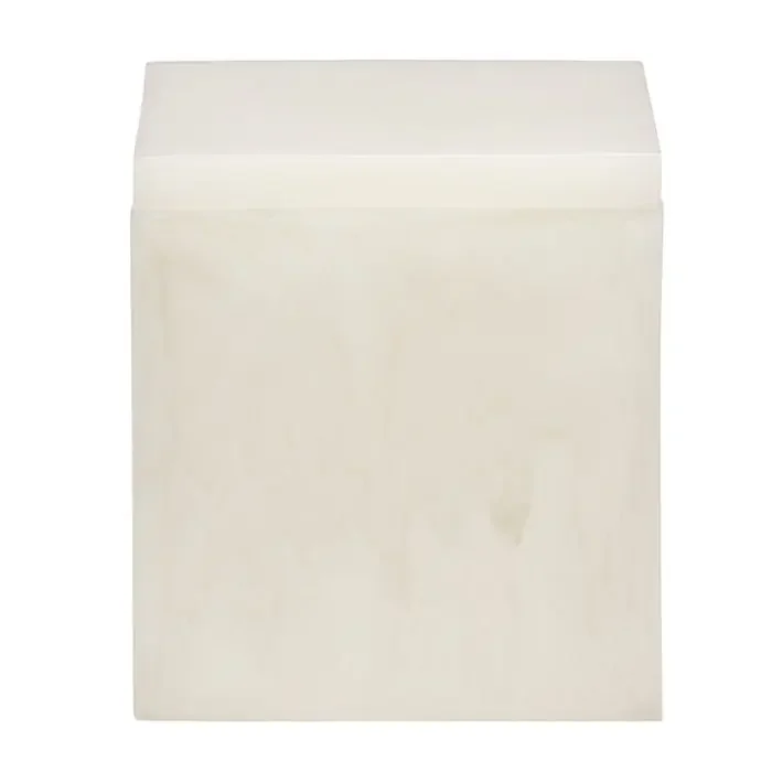 Abiko Translucent Cast Resin Narrow Canister (Pearl White)