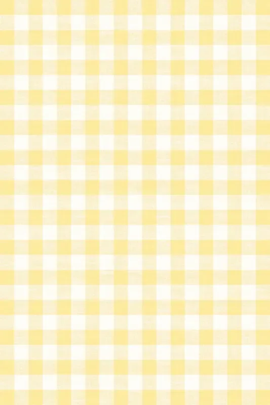 Adama Vinyl Floor Rug (Gingham Check Yellow)
