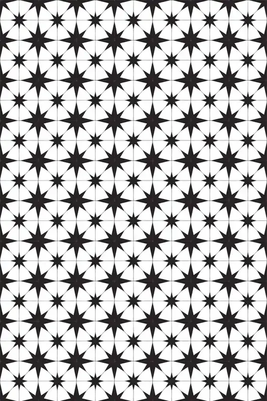 Adama Vinyl Floor Rug (Stella White/Black)