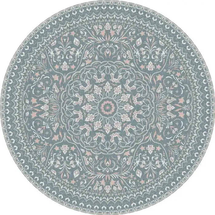 Adama Vinyl Round Rug/Mat (Mali_T)