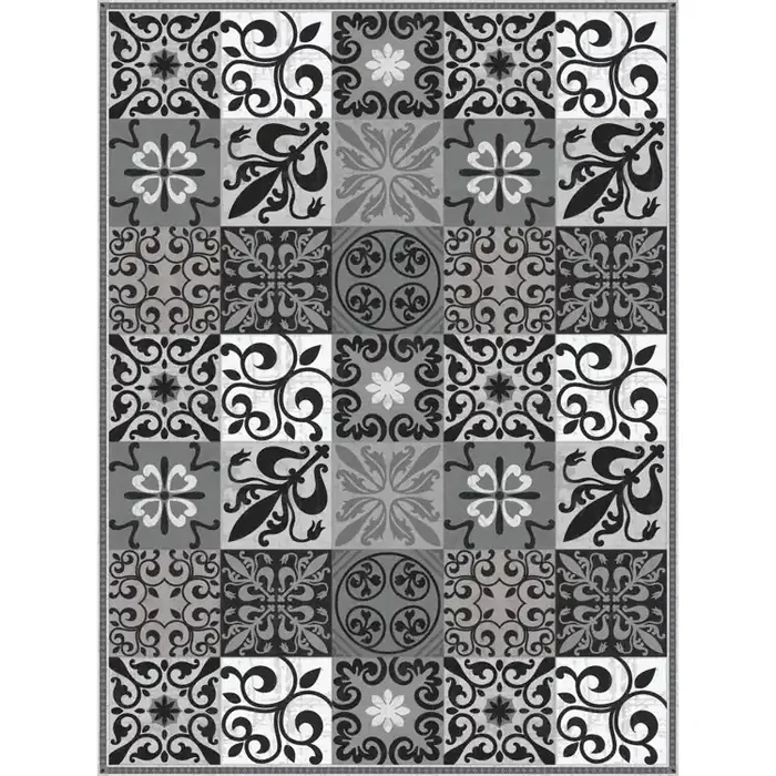 Adama Vinyl Rug/Mat (Patchi_BW)