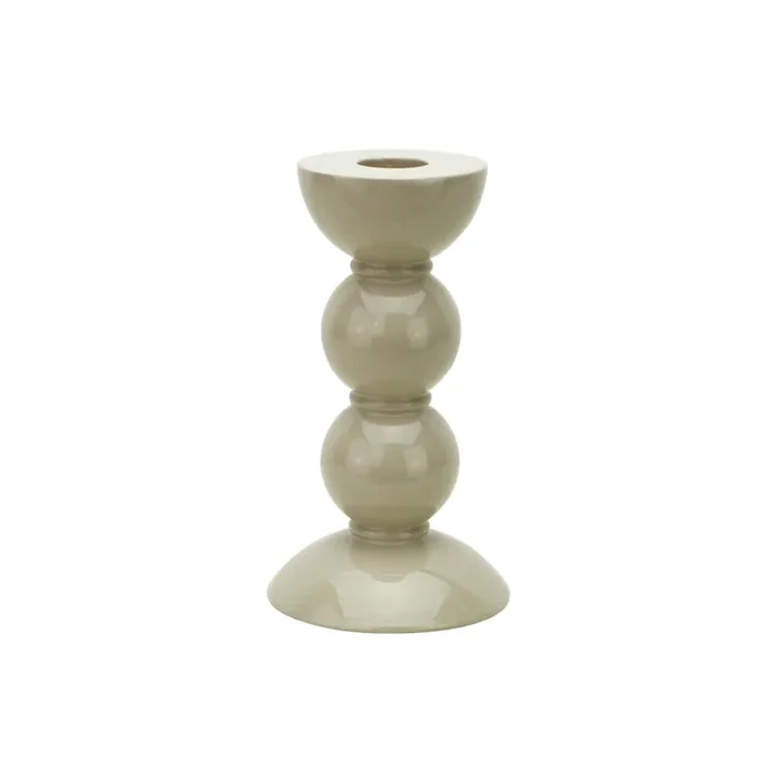 Addison Ross Lacquer Bobbin Candlestick 5.5″ (Cappuccino)