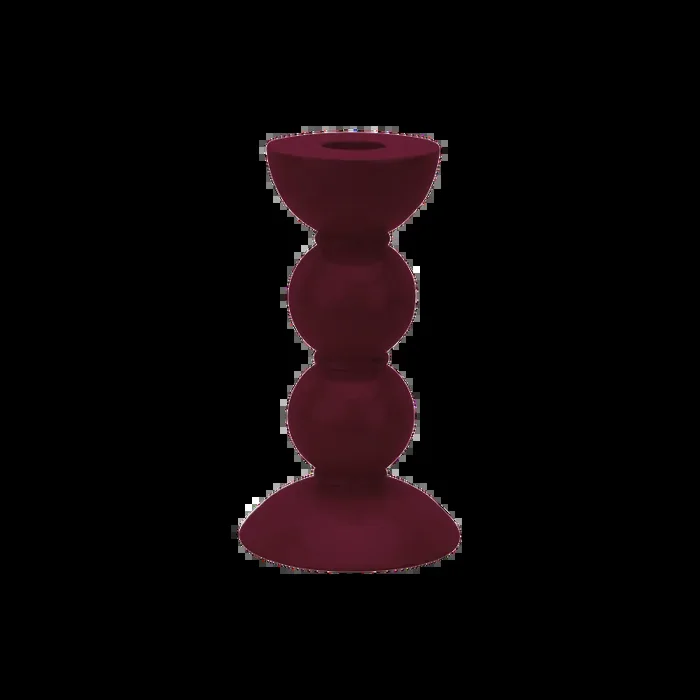 Addison Ross Lacquer Bobbin Candlestick 5.5″ (Cherry)