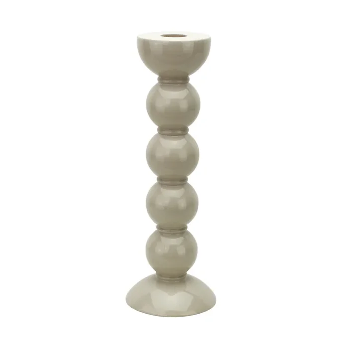Addison Ross Lacquer Bobbin Candlestick 9.5″ (Cappuccino)