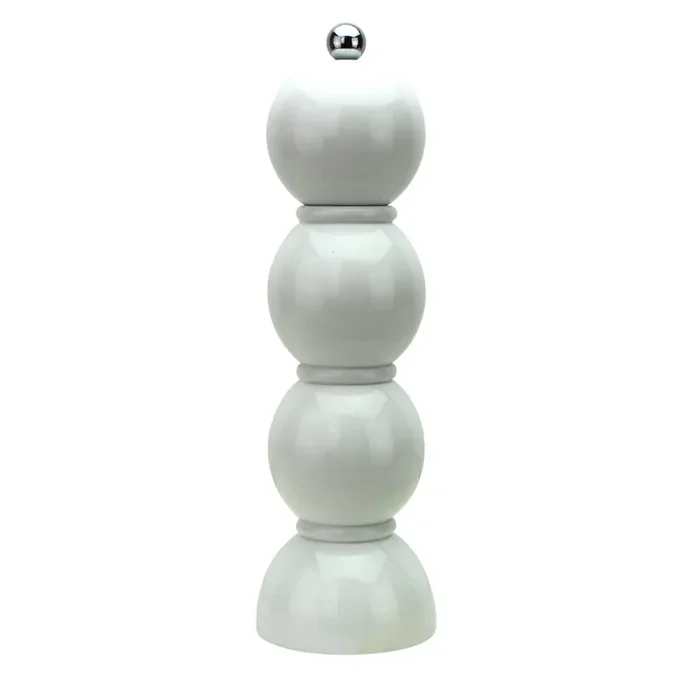 Addison Ross Lacquer Bobbin Salt/Pepper Mill Grinder (White)
