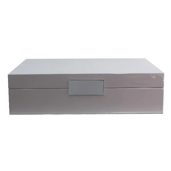 Addison Ross Large Chiffon Lacquer Box With Silver
