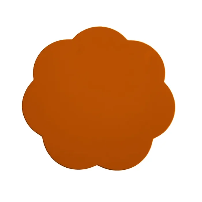 Addison Ross Orange Scalloped Placemats Set of 4 13″
