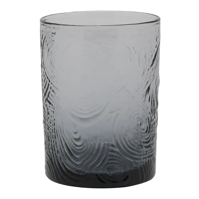 Alyse Charcoal Gray Tumbler Glasses Set/6