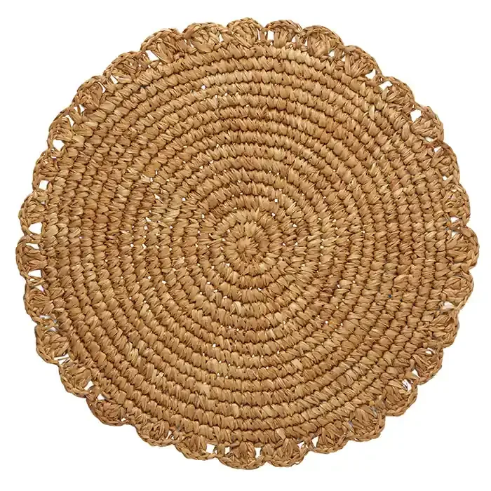 Amelia Natural Sisal Placemats Set Of 4 (Round)