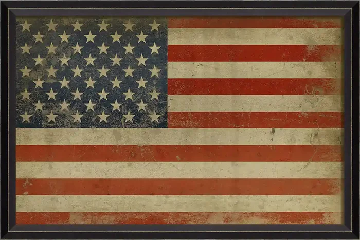 American Flag Framed Print 17″ x 25″