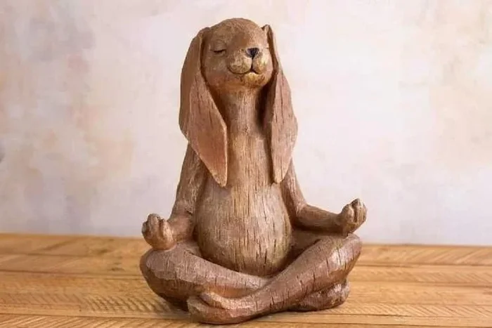American Long-Eared Rabbit Resin Garden Ornament – Weather-Resistant Outdoor Sculpture