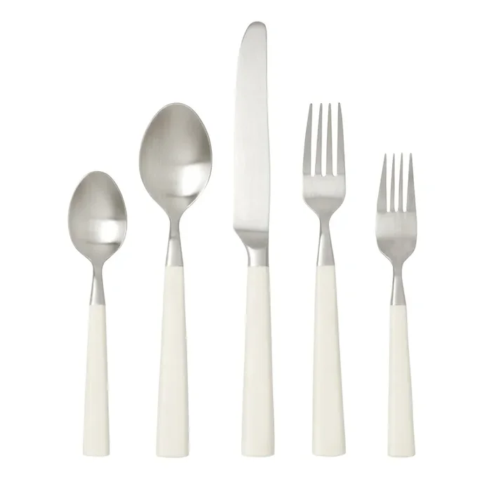 Annalise Matte White Flatware Set/5