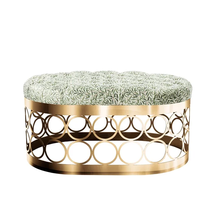 Aristot Oval Tufted Ottoman – Willow Boughs