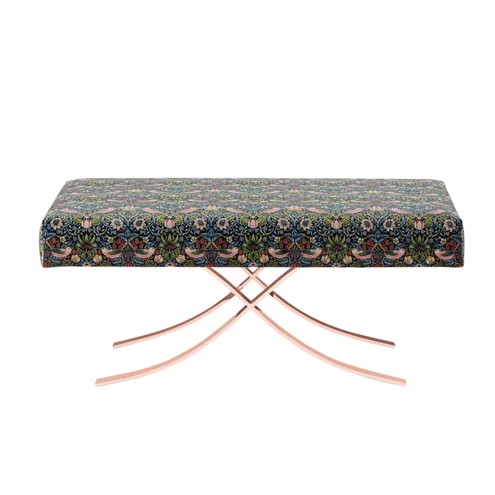 Aristot Rectangular Ottoman – Strawberry Thief