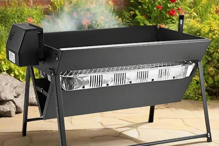 Asado Uber-Q Multi-Fuel Portable BBQ Rotisserie with Claws & Skewers
