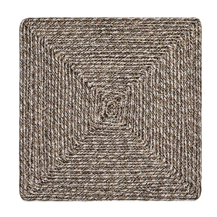 Atticus Jute Espresso Placemat Set/4 (Square)