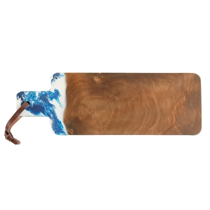 Austin Blue Swirled Serving Board-22×7.5