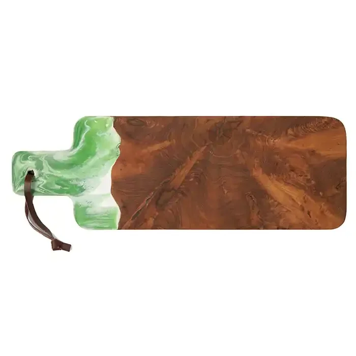 Austin Green Swirled Serving Board-22×7.5